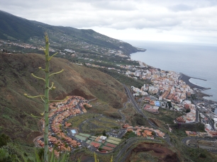 El relieve de La Caldereta junto a Santa Cruz de La Palma conserva la huella del antiguo volcán de La Concepción.