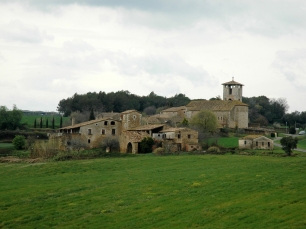 Vista exterior de Fontcoberta, en el Pla de l’Estany.