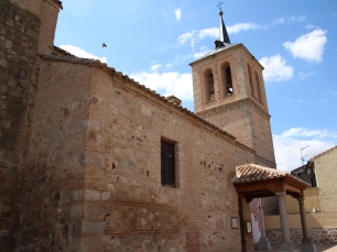 La iglesia parroquial de Santo Domingo de Guzmán, en Pulgar, uno de los edificios patrimoniales de la localidad.