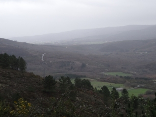Vista del concello de Bande, con el paisaje que sirve de marco a los registros del terreno.