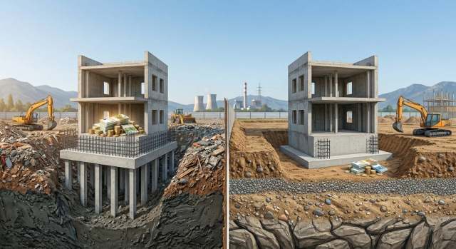 Tensión en cimentación