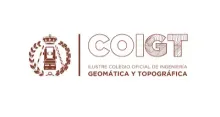 Logo del COIGT, Colegio Oficial de Ingeniería Geomática y Topográfica, con corona y elementos gráficos.