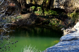 El Gorg d'en Targa, en el Torrent de Vallverd, ofrece una vista de uno de los paisajes de Sarral.