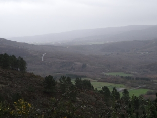 Vista del concello de Bande, con el paisaje que sirve de marco a los registros del terreno.